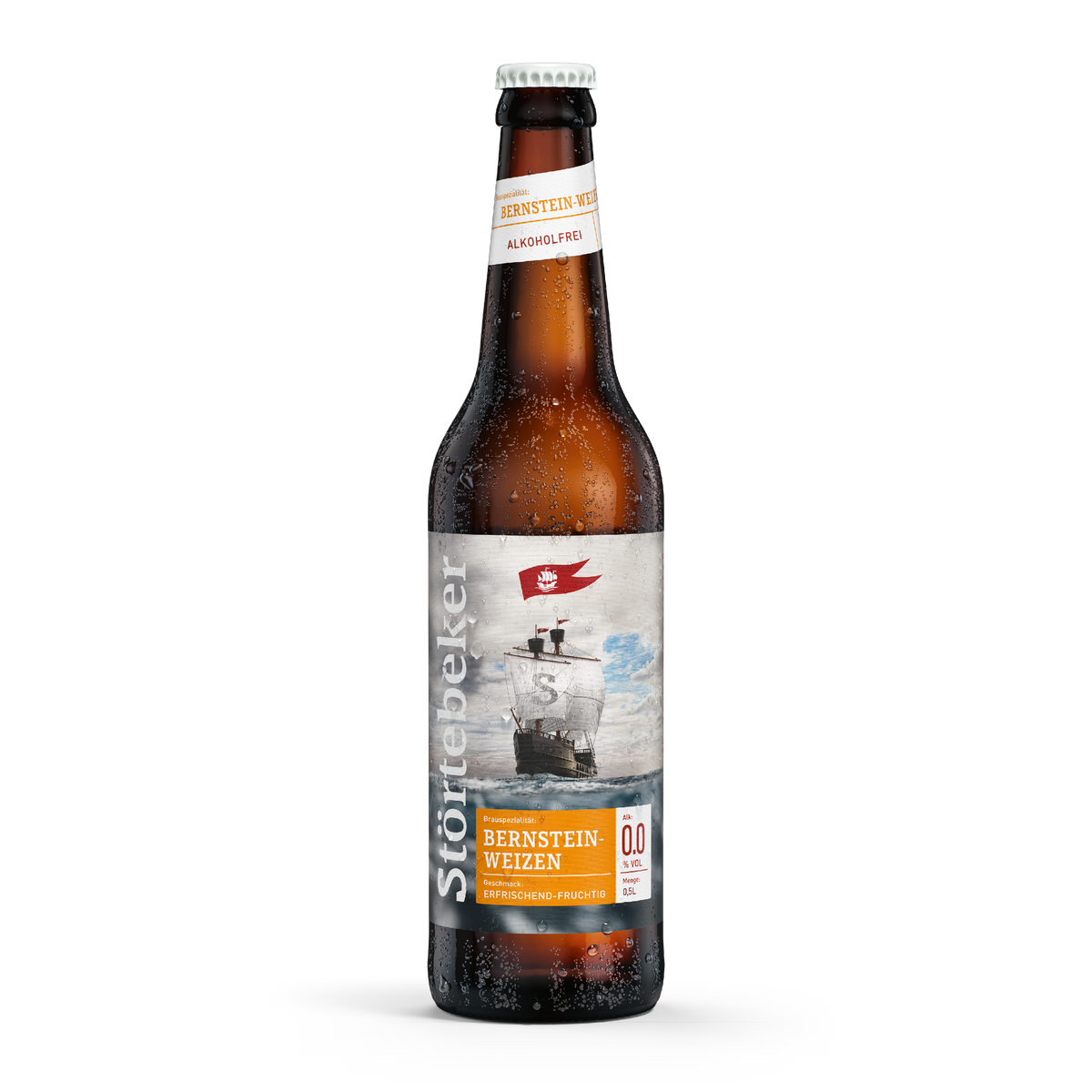 Bernstein-Weizen 0,0% Flasche
